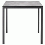 TABLE MIRTO 80 X 80 CM STRAT CIMENT ANTHR - S-CAB