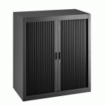 ARMOIRE À RIDEAUX DÉMONTABLES BUDGET 100 X 90 CM ANTHRACITE-NOIR