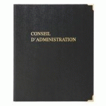 RELIURE CONSEIL D'ADMINISTRATION PAGES UNIES FOLIOTÉES 21 X 29,7 CM