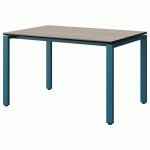 TABLE MALIBU 120X80 T5 SOUDÉ STR ACACIA/NOIR BLEU 5025