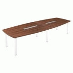 TABLE MODULAIRE NOYER FREGATE 10 PERSONNES PIÉTEMENT BLANC