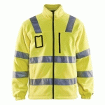 VESTE POLAIRE HAUTE VISIBILITÉ JAUNE FLUORESCENT TAILLE L - BLAKLADER