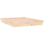 CADRE DE LIT � LED 140X190 CM BOIS MASSIF - VIDAXL