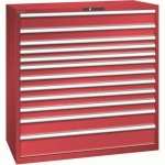 ARMOIRE ROUGE 1431X725X1450 AVEC 12 TIR. 200KG _ 78.872.070 - LISTA