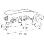 BARRE POUSSE POUSSE HYDRAULIQUE CAT3/70 575-765 D32 JD6000,6011