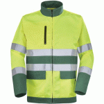 BLOUSON FLUO BASE XP 9D81 - JAUNE FLUO / VERT AMAZONIE - 2 - CEPOVETT SAFETY