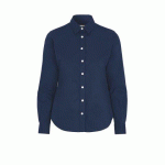 COTTOVER CHEMISE TWILL FEMME - CERTIFIÉ GOTS MARINE - TAILLE 34