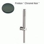 KIT APPLIQUE + DOUCHETTE MONOJET + FLEXIBLE CHROME NOIR - CRISTINA ONDYNA PD64272