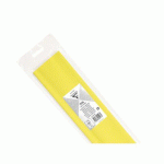 LOT DE 10 - PAPIER CRÉPON, SACHET DE 1 FEUILLE PLIÉE 75% AU FORMAT 2,50X0,50M - JAUNE PAILLE