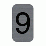 LOT DE 7 - PLAQUE DE SIGNALISATION CHIFFRES 