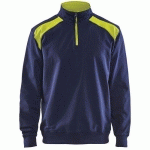 SWEAT COL CAMIONNEUR BICOLORE TAILLE XXL - BLAKLADER