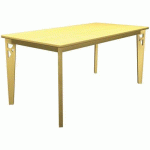 TABLE IRISS 160 X 80 CM 4P - STRATIFIÉ HÊTRE/HÊTRE NATUREL