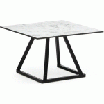 TABLE LINEA LOUNGENOIR70X70X45CM COMPACT MARBLE - FLEXFURN