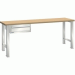 ÉTABLIS BLANC GRIS 1500X750X840 CAP. 600KG ET 1 TIR. 75KG - LISTA