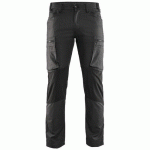 PANTALON DE TRAVAIL SERVICES STRETCH GRIS FONCÉ/NOIR TAILLE 38C - BLAKLADER