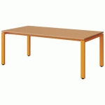 TABLE MALIBU 160X80 T3 SOUDÉ ST ALAISÉ ORAN U340/ORANGE 1028