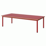 TABLE MALIBU 180X80 T1 4P STRA ALAISÉ ROUGE U321/ROUGE 3020