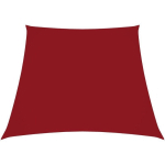 VOILE DE PARASOL TISSU OXFORD TRAPÈZE 2/4X3 M ROUGE