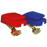 2 COSSES BATTERIE RAPIDES - PLUS ROUGE ET MOINS BLEU - 25MM2 - BLEU