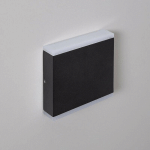 APPLIQUE MURALE LED EXTÉRIEURE ORUS 6W ÉCLAIRAGE DOUBLE FACE CARRÉE NOIRE BLANC CHAUD 2700K 120º