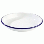 ASSIETTE APS, CREUSE -ENAMELWARE- Ø 18 CM, HAUTEUR : 3,5 CM