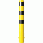 BORNE ACIER Ø 152 X 32 MM À BÉTONNER JAUNE/NOIR L 1200 MM - SCHAKE
