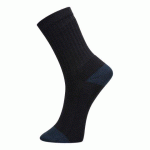 LOT DE 8 - PORTWEST SK13 CHAUSSETTE COTON CLASSIQUE NOIR - TAILLE 44-48