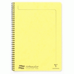 NOTEMAKER EUROPA CAHIER RELIURE INTÉGRALE A4 120 PAGES DÉTACHABLES LIGNÉ - JAUNE CITRON - LOT DE 10