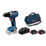 PERCEUSE VISSEUSE SANS FIL GSR 18V-65- 06019N3200 + 2 BATTERIES PRO GBA 18V 4.0AH + CHARGEUR PRO + SAC BOSCH