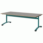 TABLE MALIBU 180X80 T3 DL STRA ALAISÉ BÉTON F186/BLEU 5018