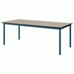 TABLE MALIBU 180X80 T4 4P STRA ANTIB ACACIA/NOIR BLEU 5025