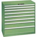 ARMOIRE 8 TIROIRS 1023X572X1000MM-CHARGE 200KG-VERT - LISTA