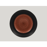 ASSIETTE PLATE ROND MARRON PORCELAINE Ø 31 CM TRINIDAD RAK