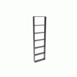 CADRE MODULAIRE POUR ÉTAGÈRES - EN ALU - 2160X600 MM - NOIR - FLAG COSMA