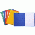 CHEMISE SIMPLE À ÉLASTIQUE. CARTE LUSTRÉE 5/10E. COLORIS ASSORTIS ROUGE/VERT/JAUNE/BLEU/ORANGE - LOT DE 20