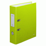 CLASSEUR À LEVIER CARTONNÉ LEITZ WOW A4 - DOS 8 CM VERT