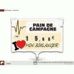 ETIQUETTE RAPID'ETIQ N°3 LOVE BOULANGER À  TEXTE