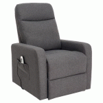 FAUTEUIL MINT 2 MOTEURS TISSU GRIS - IDENTITÉS