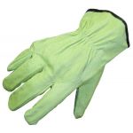 GANT CUIR FLEUR DE PORC JAUNE T.10 VRAC