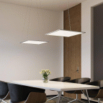 LINDBY LURAM SUSPENSION LED, CCT, CARRÉE