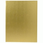 LIVRE D'OR + TITRE 100 PAGES BLANCHES 27X22CM VERTICAL OR - EXACOMPTA