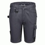 LOT DE 2 - PORTWEST CD843 BERMUDA WX2 ECO ARTISAN GRIS MÉTAL - TAILLE 40