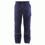 PANTALON DE SOUDEUR MARINE/JAUNE FLUORESCENT TAILLE 46 - BLAKLADER