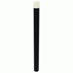 POTELET URBIN PMR TÊTE BOMBÉE MÉT HTR 1.20M Ø102MM NOIR 9005 - BUTON DESIGN