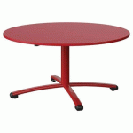 TABLE MALIBU Ø 120 T3 PC STRA ABS ROUGE U321/ROUGE 3020