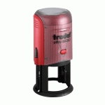 TAMPON TEXTE PERSONNALISABLE ROND PRINTY 4630 TRODAT MONOCHROME - ROUGE