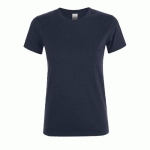 TEE-SHIRT PERSONNALISABLE FEMME COL ROND EN COTON FRENCH MARINE