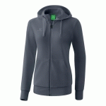 VESTE SWEAT À CAPUCHE FEMME - ERIMA - GREY