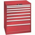 ARMOIRE ROUGE 870X725X1000 AVEC 8 TIR. 200KG _ 78.700.070 - LISTA