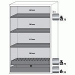 ARMOIRE SÉCURITÉ S-CLASSIC-90 S90.196.120.WDAS JAUNE